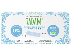 TADAM Tampons Dermo-Sensitifs - Boite de 16 Super