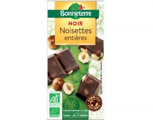 BONNETERRE Chocolat Noir Noisettes Entières - 200 g