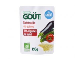 GOOD GOUT Petit Plat pour Bébé 190 g - Ratatouille au Quinoa - Dès 6 mois