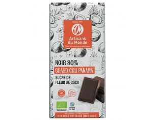 ARTISANS DU MONDE Chocolat Noir 80% Panama Bio - 100g