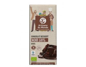 ARTISANS DU MONDE Chocolat Equitable et Bio Noir Dessert - 200g