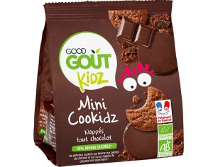 GOOD GOUT Kidz Cookidz Nappés Chocolat - 115g - Dès 3 ans
