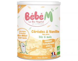 BEBE M Céréales Vanille - 400g - Dès 6 mois
