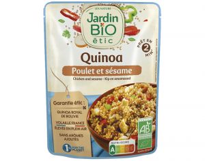 JARDIN BIO Menu Express - Quinoa Poulet Sésame - 250g
