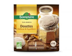BONNETERRE Café Dosettes Pur Arabica Délicat et Equilibré - 125g 
