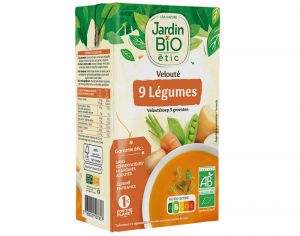 JARDIN BIO Soupe Veloutée 9 Légumes - 1 L