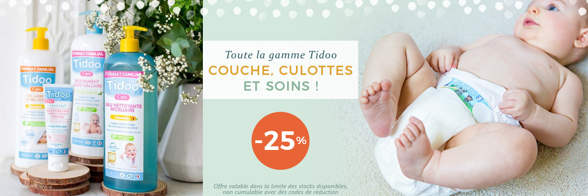 TIDOO Couches et soins -25%